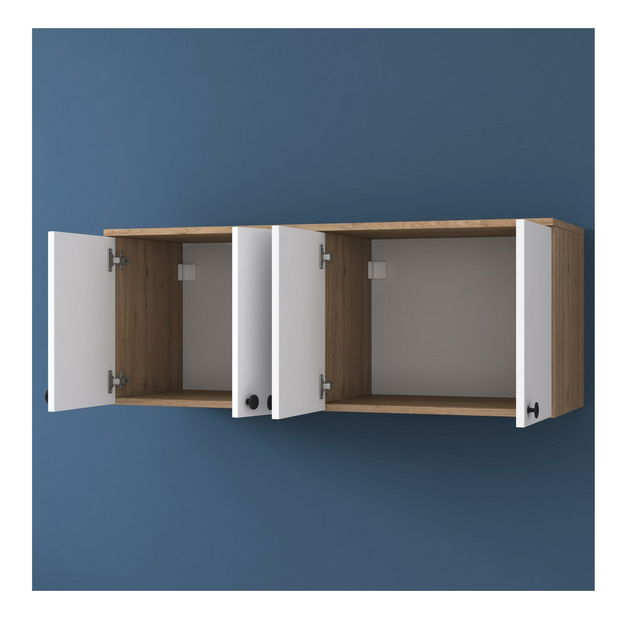 Zidni ormarić Bivake 1 (orah + bijela)