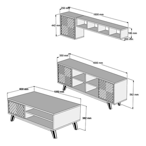 Mobilier living Ivonne (Nuc + Crem)