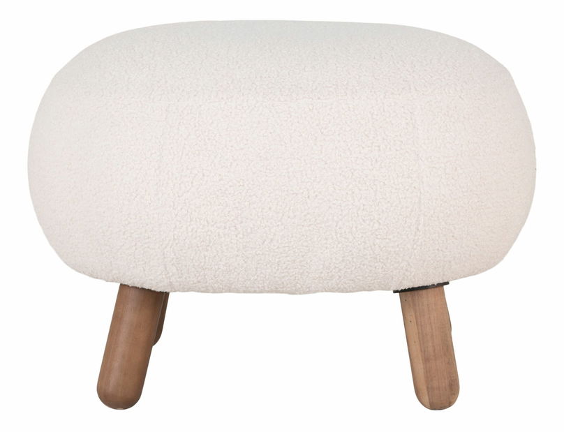 Kreslo s taburetkou Siateriaina 2 (biela)