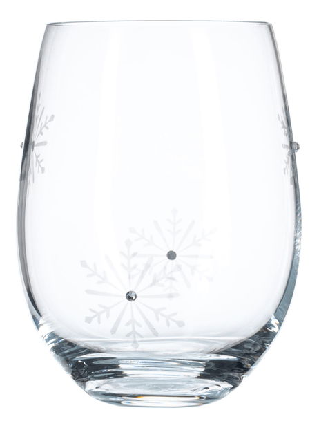 Set de 4 pahare pentru o băutură cu cristale 530ml Snouflek 