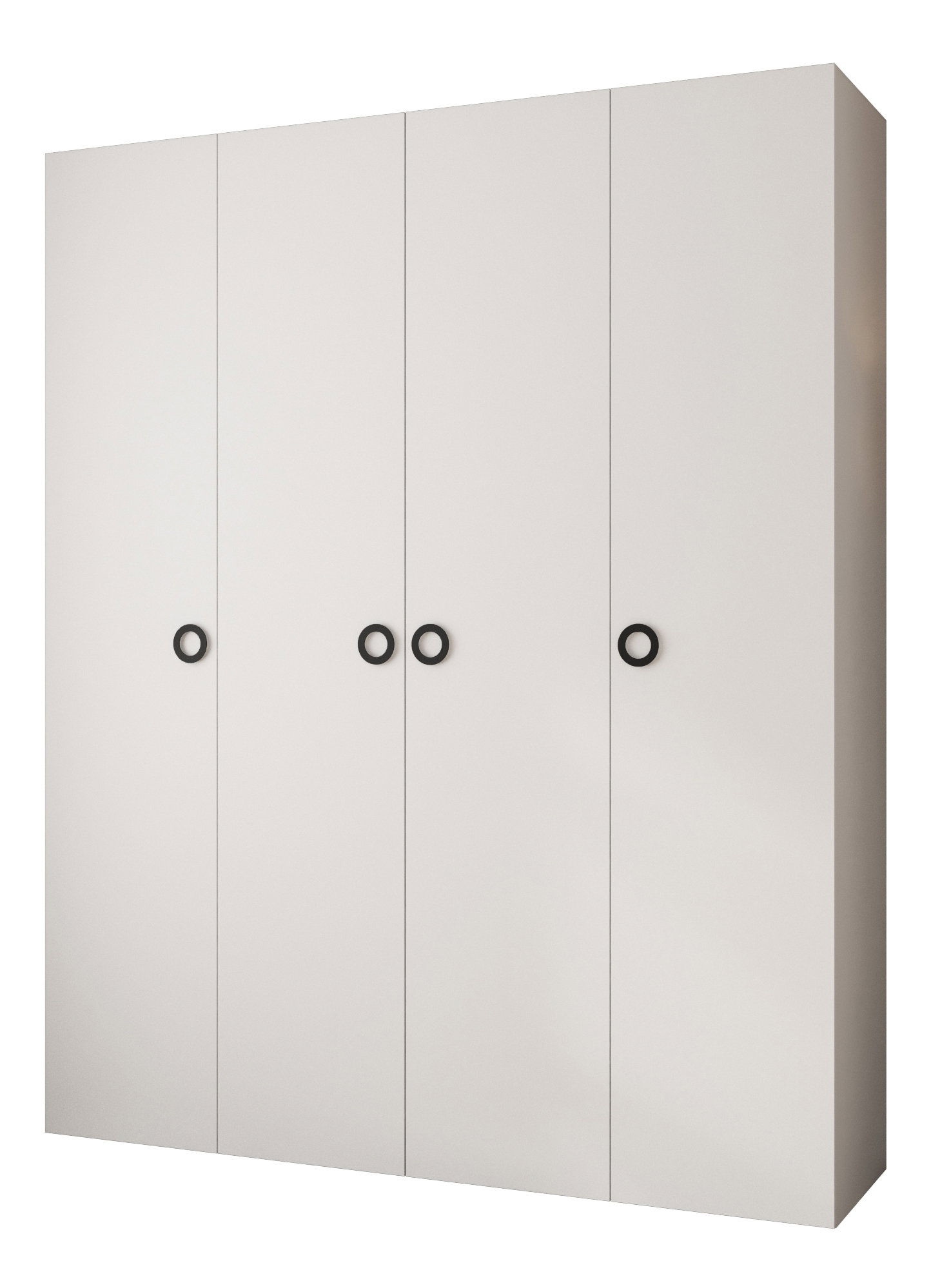 Ruhásszekrény 200 cm Carmela 50-1 (fehér + fekete)