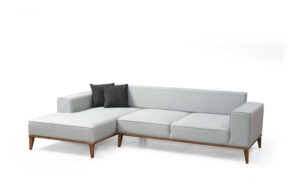 Kutna garnitura Mountain (L) (svijetlosiva)