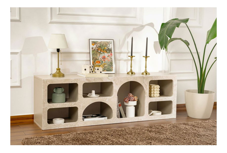 Regál Lotos 160 (travertín + piesková) 