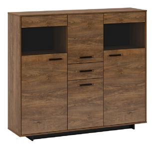 Vitrina Diram K (hrast bolzano + crna)