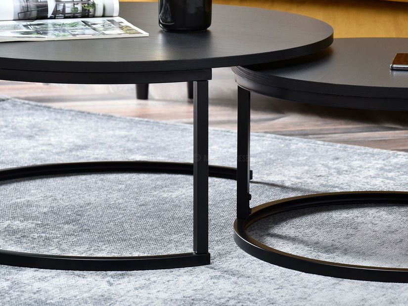 Dohányzóasztal Kolja Zest Xl (fekete)