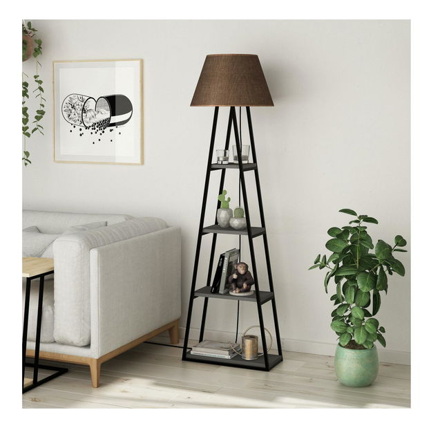 Stojacia lampa Asir Palmi (antracit)