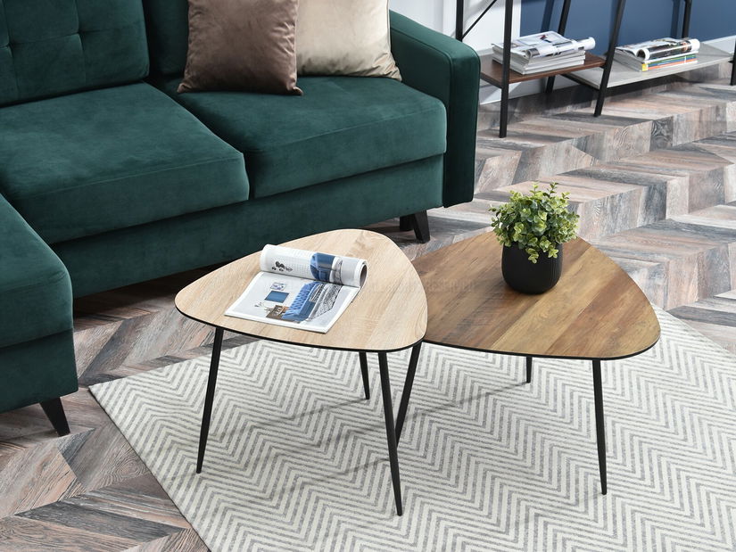 Măsuță de cafea Rossi Zest Xl (nuc + negru)