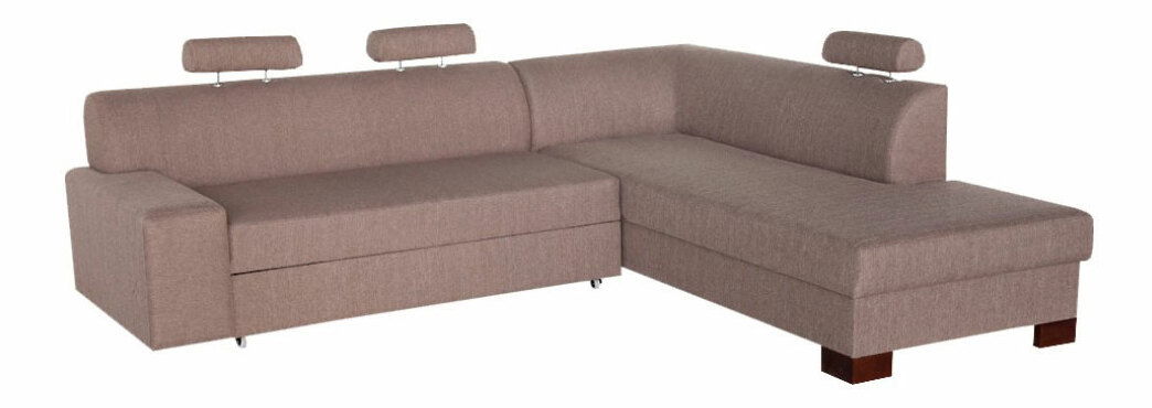 Rohová sedačka Paris šenil svetlohnedý (P)