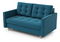 Kétszemélyes kanapé Jennifer (türkiz)
