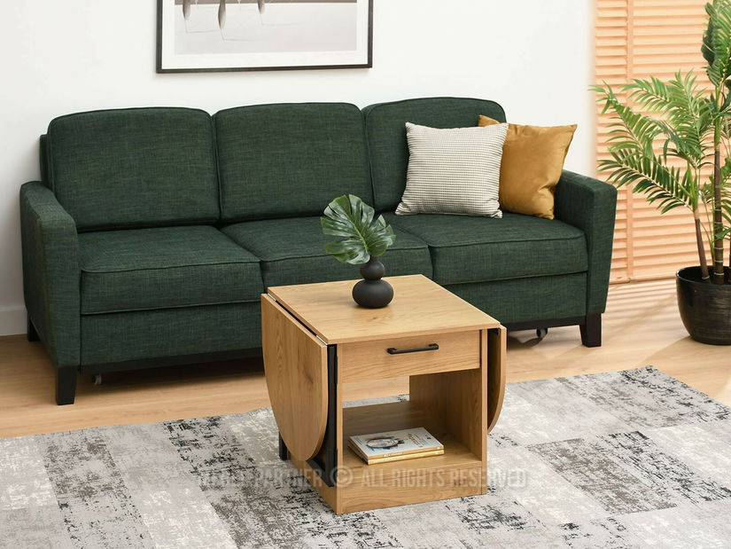 Stolić za kavu Espana (crni hrast + crna)