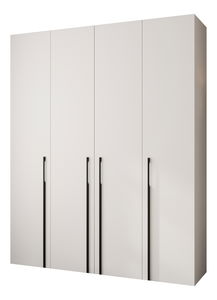 Ruhásszekrény 200 cm Carmela 40-3 (fehér + fekete)