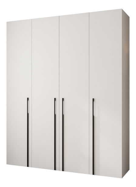 Dulap de haine 200 cm Carmela 40-3 (alb + Negru)