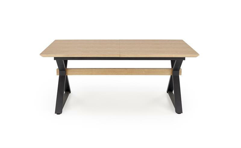 Étkezőasztal Hendry (tölgy + fekete) (8 és több fő számára)