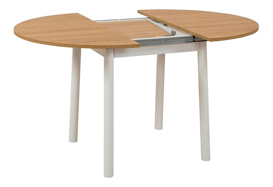 Blagovaonski stol na razvlačenje Duvasa 5 (hrast + bijela) (za 4 osobe)