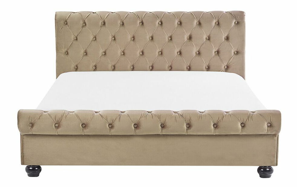 Franciaágy 180 cm ARCHON (ágyráccsal) (bézs)