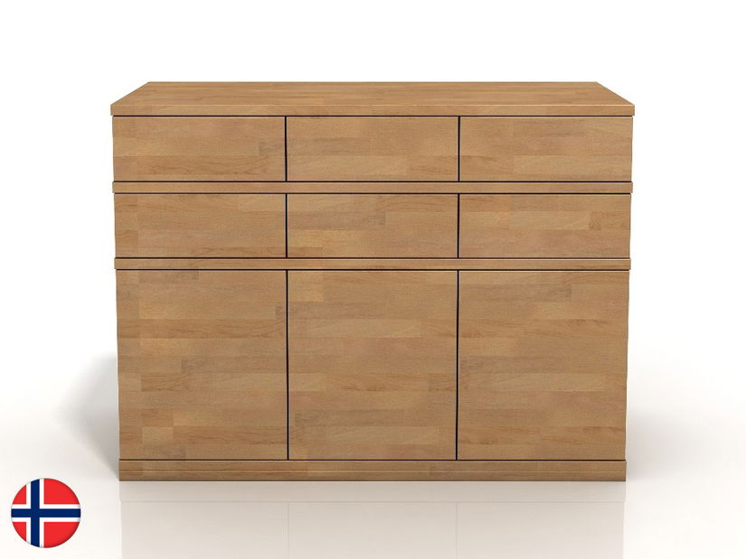 Komoda Naturlig Lekanger 3D6S (buk)