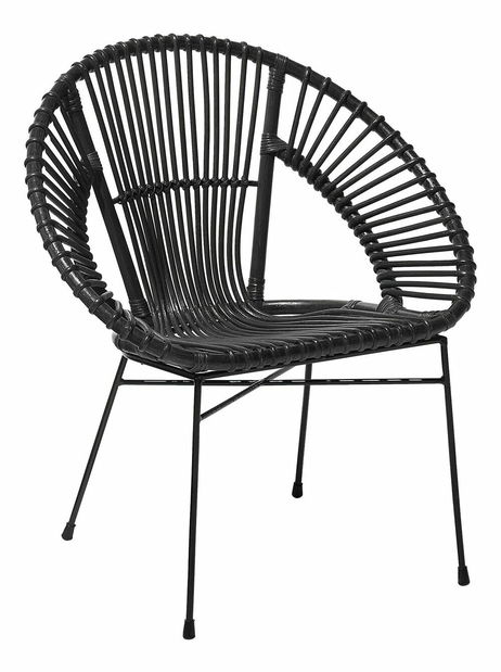 Jedálenská stolička Sakita (čierna)