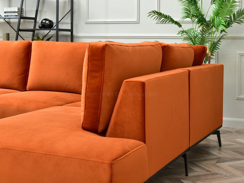 Rohová sedačka Nombres (čierna)