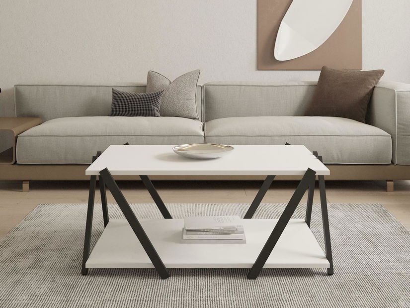 Konferenčný stolík Lesake 1 (antracit + biela) 