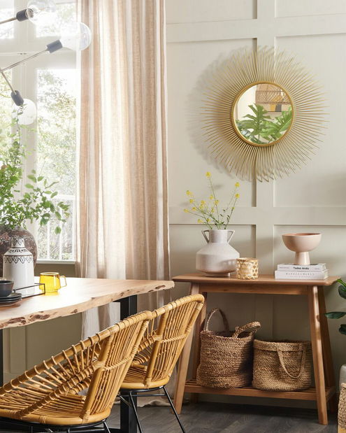 Nástenné zrkadlo Cedric (zlatá)