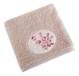 Ručnik 140x70 cm Garden 201 (bež + ružičasta) (3 kom)