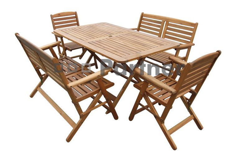 Záhradný nábytok Westminster 1+2+2 (Akácia)