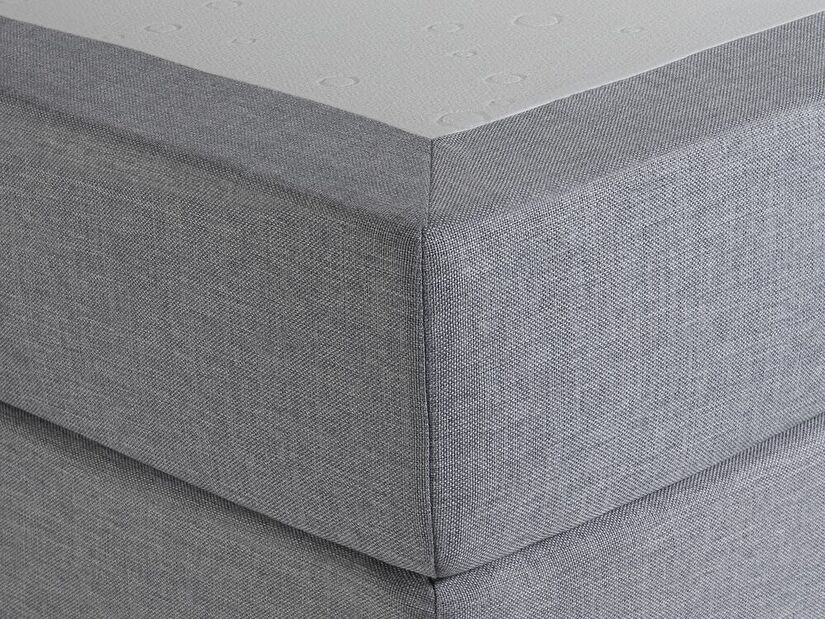 Manželská posteľ Boxspring 180 cm PREMIER (s matracmi) (svetlosivá)