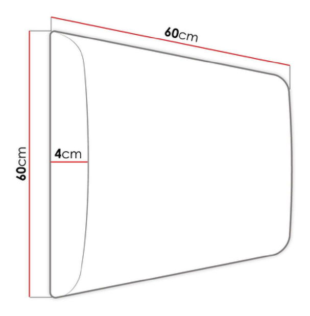 Panou tapițat Pag 60x60 cm (piele ecologică alb) *resigilat