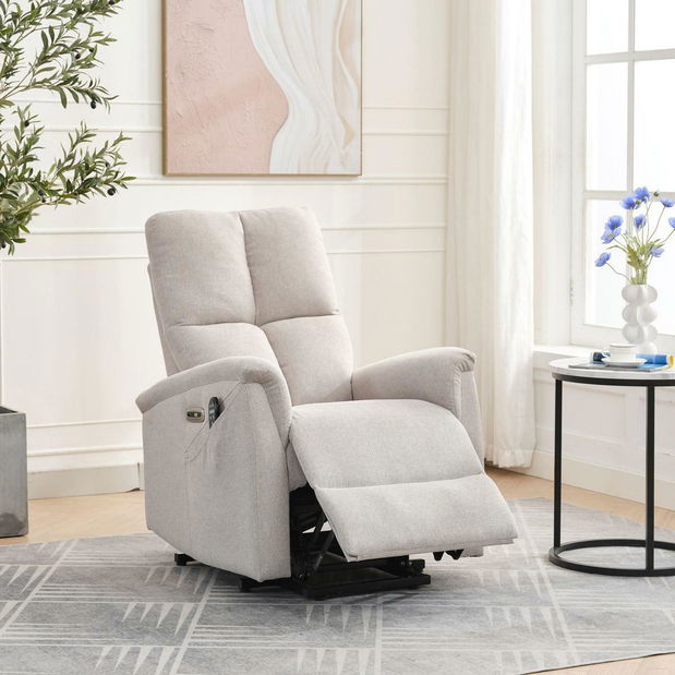 Pozícionáló fotel Tesalureza (krém)