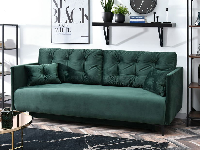 Canapea două locuri Mastil (negru)