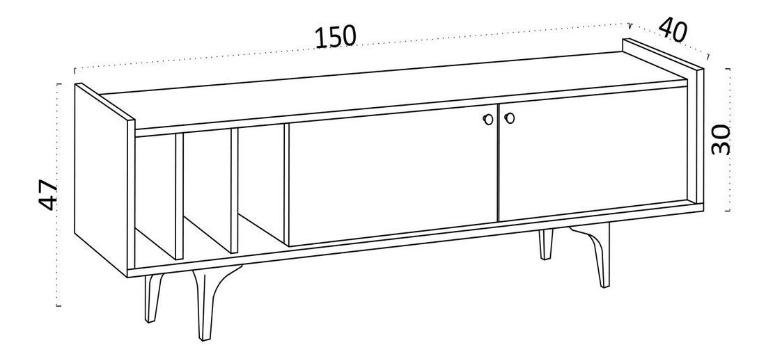 TV asztal/szekrény Aliex 13