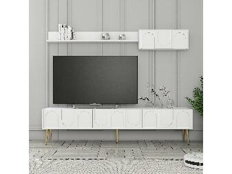 Mobilier living Bipemu 4 (alb + auriu) 