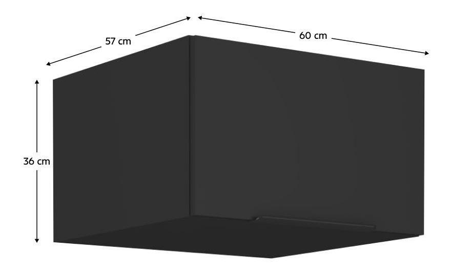 Dulap de bucătărie inferior Sobera 105 ND 1F BB (negru)