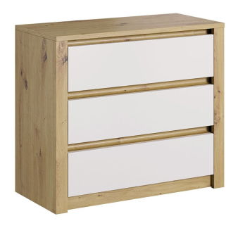 Komoda K3S Nicenna NC03 (dub artisan + biela) *výpredaj