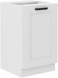 Dolná kuchynská skrinka Lucid 50 ZL 1F BB (korpus: biela + front: mdf biela)