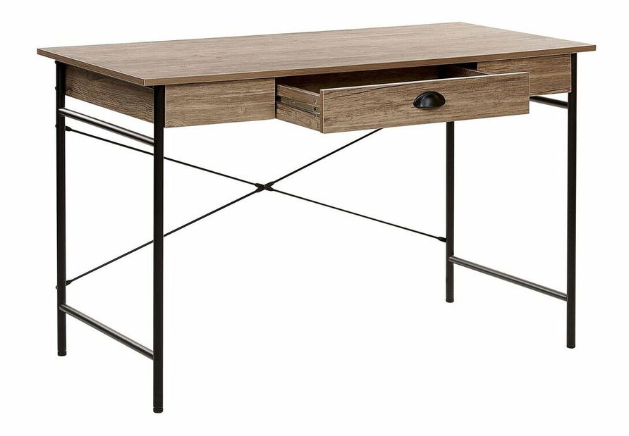 Písací stôl COSTO (120 x 60 cm) (MDF) (tmavé drevo)