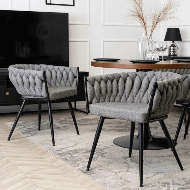 Jedálenská stolička Encuesta (sivá) 