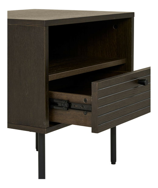 Noćni ormarić Ksitina 7 (tamnosmeđa)