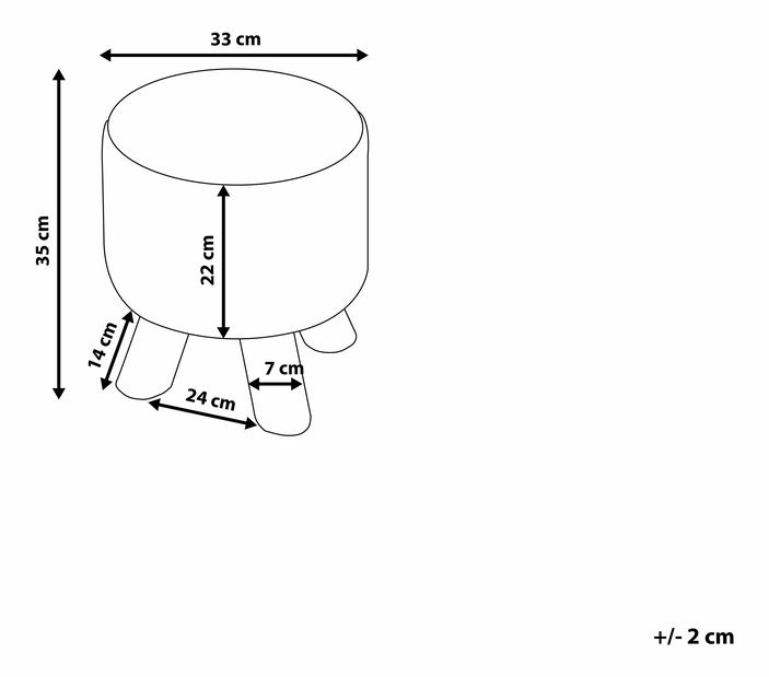 Taburet Orel (bej nisipiu)