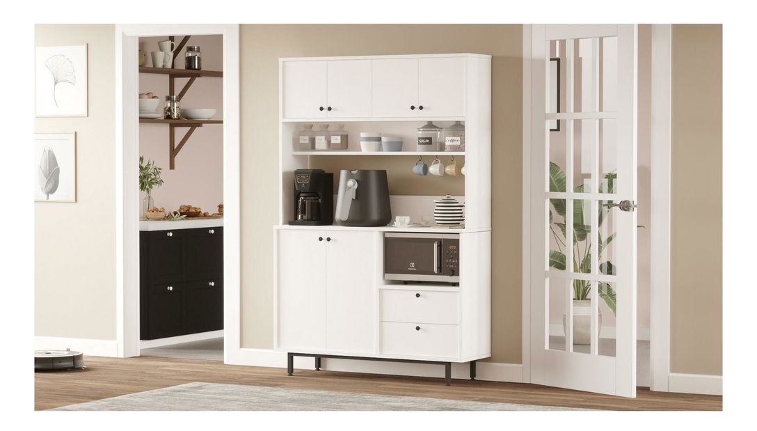 Dulap cu rafturi Rebutia 5 (alb)