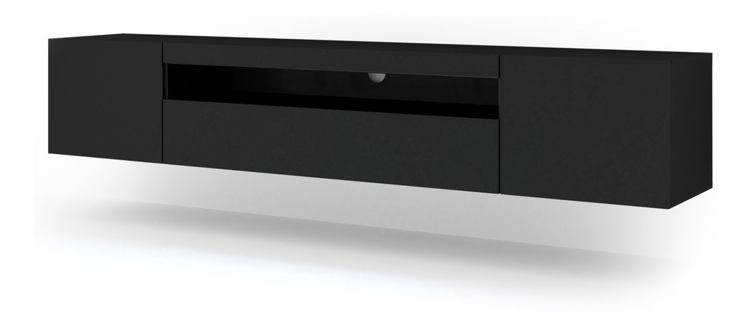 TV stolík/skrinka Aurinko 200 (matná čierna)