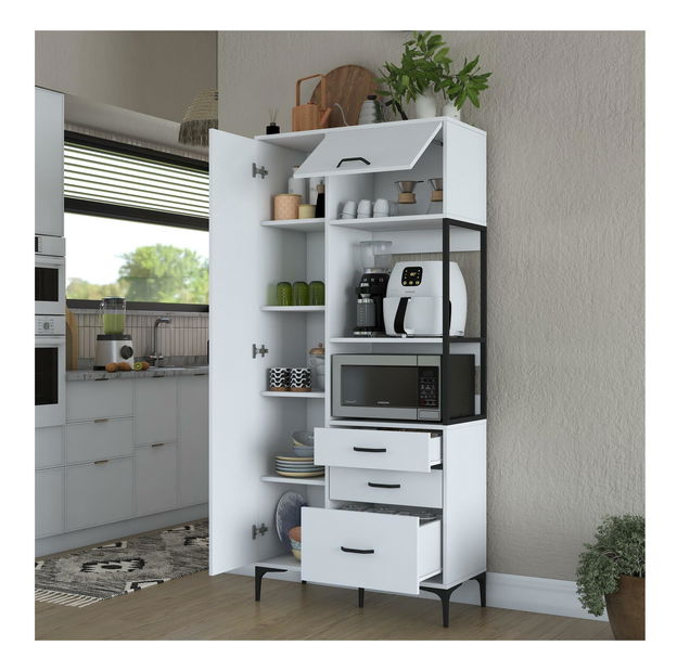 Dulap cu rafturi Jenaretta 112 (alb)