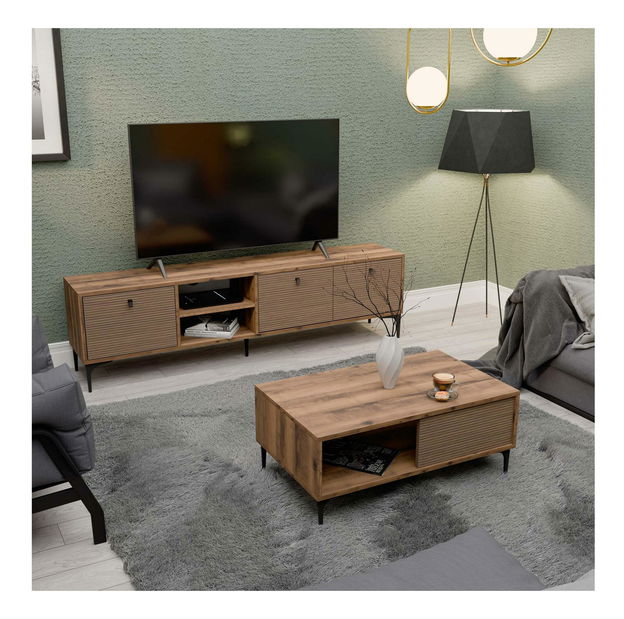 Zostava nábytku do obývačky Settle (orech)