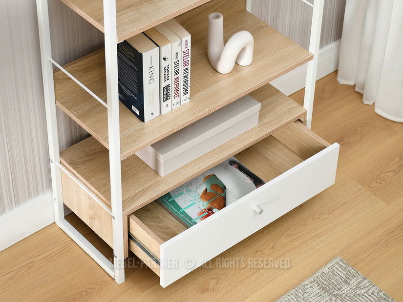 Regál Luca (sonoma + biela)