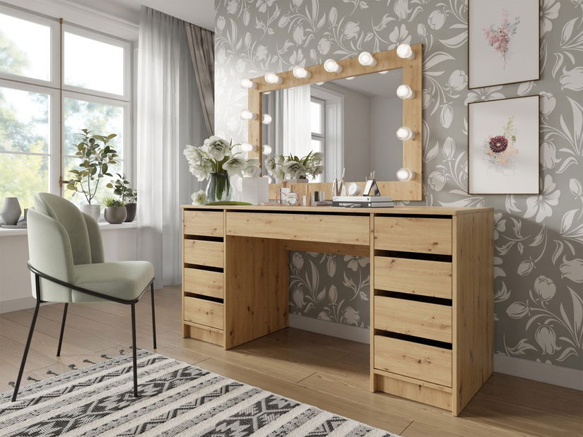 Toaletný stolík Heranor (dub artisan)