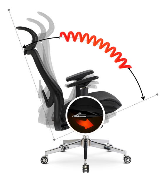 Uredska fotelja Legion (crna) 