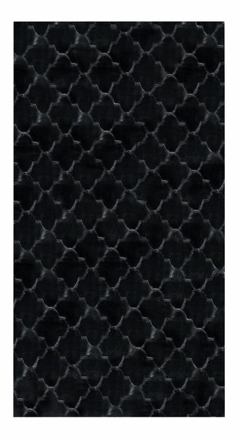 Covor din blană artificială 80 x 150 cm Gharry (negru)