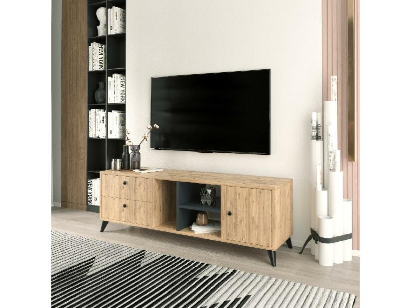 TV asztal/szekrény Pokeda (tölgy) 