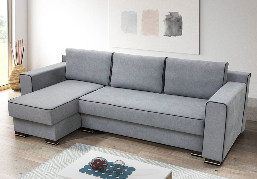 Rohová sedačka Colapis (svetlosivá) (L)