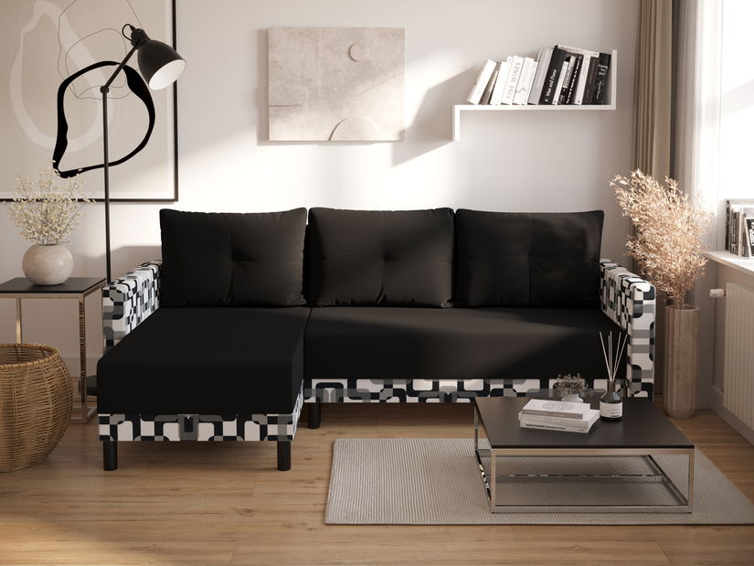 Colțar Glimmer L (Maro închis + Alb + Negru) (S)